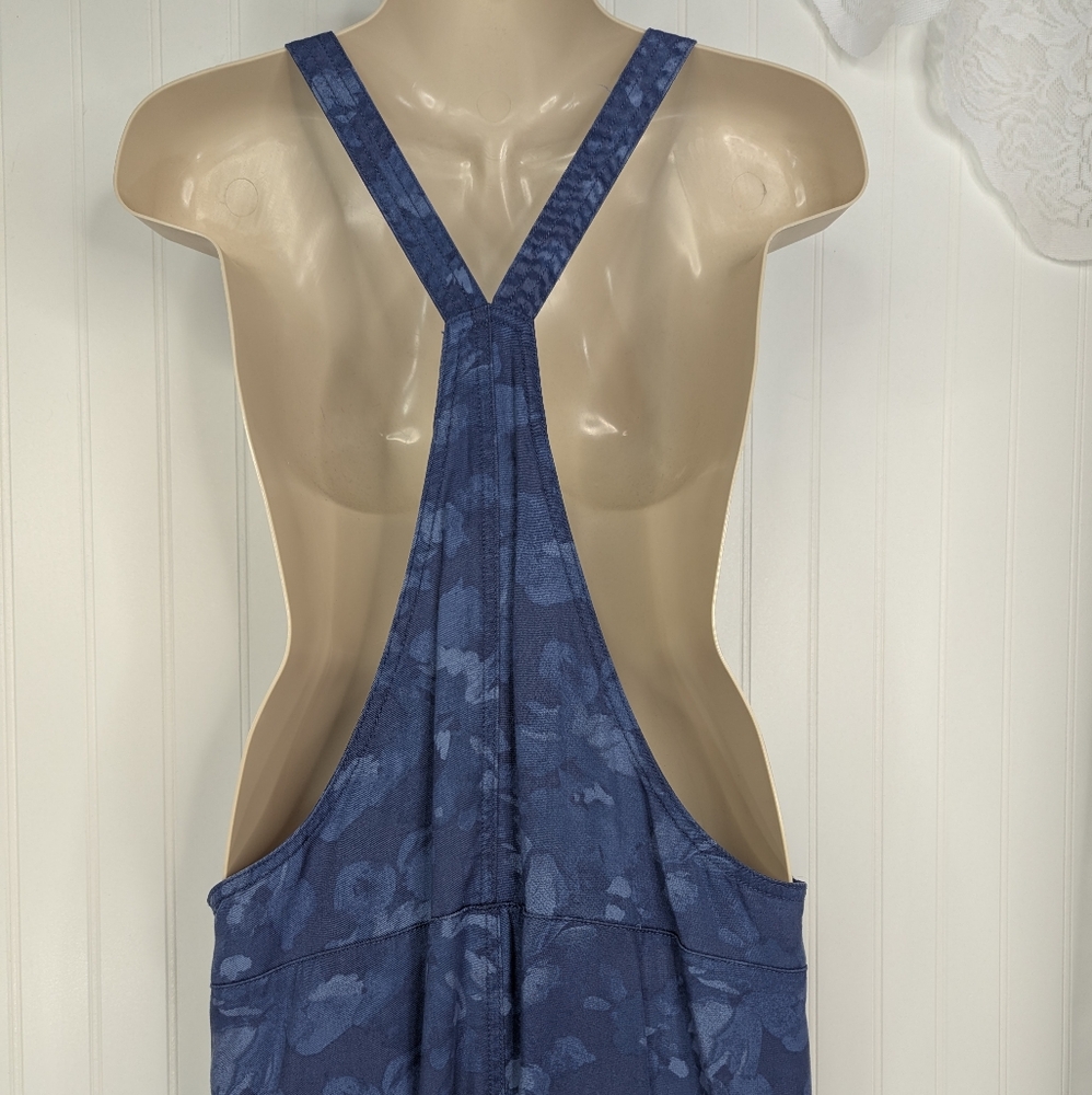 AERIE Blue Floral Overalls NWT Sz M - Picture 9 of 13